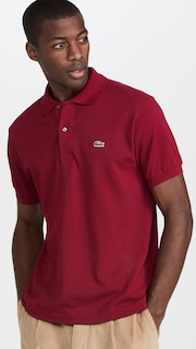 Foto 2 | Foto 2 | Polo Lacoste Classic Chine L.12.12 Para Hombre Rojo Burdeos - Venta Internacional.