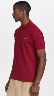 Foto 4 | Foto 4 | Polo Lacoste Classic Chine L.12.12 Para Hombre Rojo Burdeos - Venta Internacional.