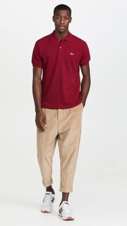 Foto 5 | Foto 5 | Polo Lacoste Classic Chine L.12.12 Para Hombre Rojo Burdeos - Venta Internacional.