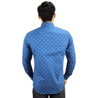Foto 2 | Foto 2 | Camisa Barabas 2b355 Azul Blanco Para Hombre
