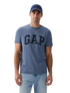 Foto 1 | Foto 1 | Camiseta Gap Para Hombre Everyday Soft Logo Bainbridge Blue M - Venta Internacional.
