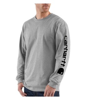Foto 1 | Foto 1 | Camiseta Carhartt K231 Fashion Para Hombre, Color Gris Jaspeado, Talla L - Venta Internacional.