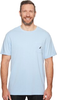 Foto 1 | Foto 1 | Camiseta Nautica Para Hombre, Cuello Redondo Liso Con Bolsillo, Color Azul, Talla M - Venta Internacional.