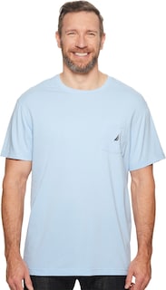 Foto 1 | Foto 1 | Camiseta Nautica Para Hombre, Cuello Redondo Liso Con Bolsillo, Color Azul, Talla S - Venta Internacional.