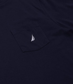 Foto 3 | Foto 3 | Camiseta Nautica Para Hombre Con Cuello Redondo Y Bolsillo, Color Azul Marino - Venta Internacional.
