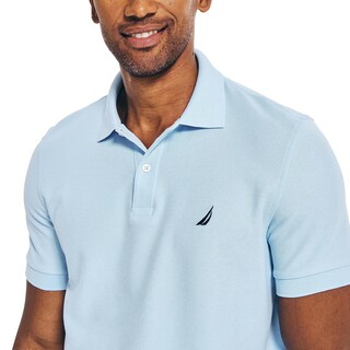 Foto 3 | Foto 3 | Polo Nautica Para Hombre, Manga Corta, Liso, Azul, Talla M - Venta Internacional.