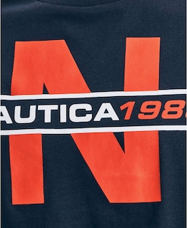 Foto 3 | Foto 3 | Camiseta Nautica De Manga Corta Para Hombre, 100% Algodón, Azul Marino, Talla S - Venta Internacional.