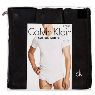 Foto 3 | Foto 3 | Camiseta Calvin Klein De Algodón Elástico Con Cuello En V, Corte Clásico, Para Hombre - Venta Internacional.