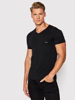 Foto 3 | Foto 3 | Playeras Armani Exchange Camisetas De Hombre Cuello V Classic Fit 2 Pack - Original