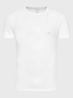 Foto 3 | Foto 3 | Playeras Armani Exchange Camisetas De Hombre Cuello Redondo Color Blanco 2 Pack - Original