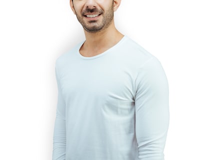 Foto 5 | Foto 5 | Playera De Manga Larga Para Hombre Marca Rams Cottons Modelo Sergio Color Blanco Corte Slim Fit Y Cuello Redondo