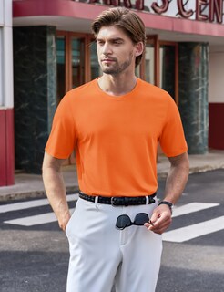 Foto 4 | Foto 4 | Camiseta Rash Guard Tacvasen Upf50+ Para Hombre Naranja - Venta Internacional.