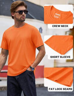 Foto 6 | Foto 6 | Camiseta Rash Guard Tacvasen Upf50+ Para Hombre Naranja - Venta Internacional.
