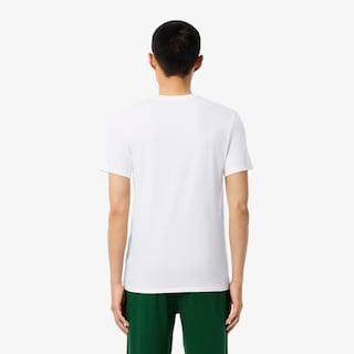 Foto 5 | Foto 5 | Playeras Lacoste Camisetas De Hombre Slim Fit 100% Algodón Color Blanco 3 Pack