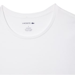 Foto 2 | Foto 2 | Playeras Lacoste Camisetas De Hombre Cuello Redondo Regular Fit Blanco 3 Pack