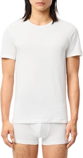 Foto 3 | Foto 3 | Playeras Lacoste Camisetas De Hombre Cuello Redondo Regular Fit Blanco 3 Pack