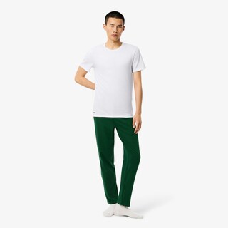 Foto 4 | Foto 4 | Playeras Lacoste Camisetas De Hombre Slim Fit 100% Algodón Color Blanco 3 Pack