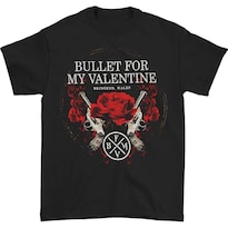 Camiseta Bullet For My Valentine Roses & Pistols Para Hombre - Venta Internacional.