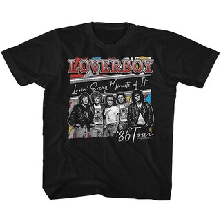 Foto 1 | Foto 1 | Camiseta Loverboy Lovin Every Min Tour Para Jóvenes - Venta Internacional.