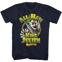 Camiseta Rockinstone Madagascar Kingjulien 100% Algodón - Venta Internacional.