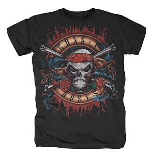 Foto 1 | Foto 1 | Camiseta Rockinstone Guns N Roses Green Light Skull Para Hombre - Venta Internacional.