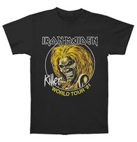 Camiseta Rockinstone Iron Maiden Killers World Tour 81 - Venta Internacional.