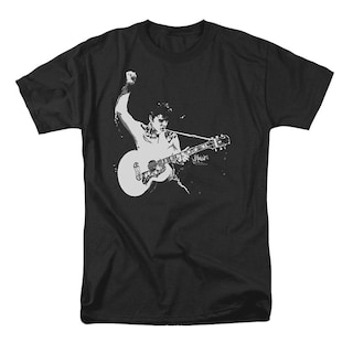 Foto 1 | Foto 1 | Camiseta Rockinstone Elvis Presley Black & White Guitarman - Venta Internacional.