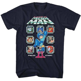 Foto 1 | Foto 1 | Camiseta Rockinstone Mm2 Crew Mega Man 100% Algodón - Venta Internacional.