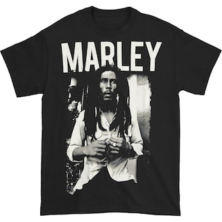 Foto 1 | Foto 1 | Camiseta Rockinstone Bob Marley En Blanco Y Negro 100% Algodón - Venta Internacional.