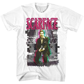 Foto 1 | Foto 1 | Camiseta Rockinstone Scarface Glitch 100% Algodón - Venta Internacional.