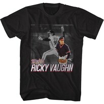 Camiseta Ricky Vaughn De La Major League Rockinstone De Algodón 180 G/m² - Venta Internacional.