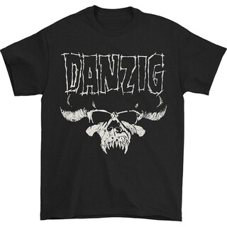 Foto 1 | Foto 1 | Camiseta Rockinstone Danzig Skull Logo Regular Para Hombre - Venta Internacional.