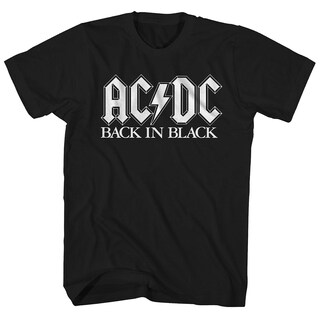 Foto 1 | Foto 1 | Camiseta Rockinstone Ac/dc Con Logotipo Estampado En Negro - Venta Internacional.