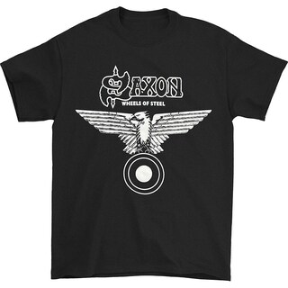 Foto 1 | Foto 1 | Camiseta Rockinstone Saxon Wheels Of Steel 180 G/m², 100% Algodón - Venta Internacional.