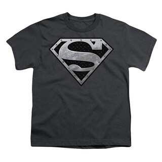 Foto 1 | Foto 1 | Camiseta Rockinstone Superman Super Metallic Shield Para Jóvenes - Venta Internacional.