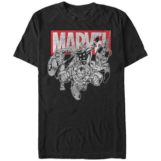 Foto 1 | Foto 1 | Camiseta Marvel Comics Collage Rockinstone 100% Algodón - Venta Internacional.
