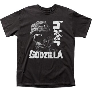 Foto 1 | Foto 1 | Camiseta Rockinstone Godzilla En Blanco Y Negro 100% Algodón - Venta Internacional.