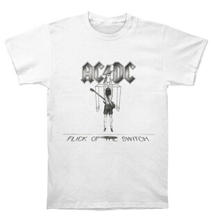 Foto 1 | Foto 1 | Camiseta Rockinstone Acdc Switch Blanca 100% Algodón - Venta Internacional.