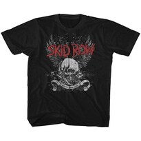 Camiseta Skid Row Skul & Wings Youth 100% Algodón - Venta Internacional.