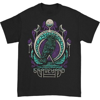 Foto 1 | Foto 1 | Camiseta Rockinstone Graveyard Con Forma De Pájaro De Dos Cabezas, 180 G/m², 100% Poliéster - Venta Internacional.