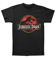 Camiseta Rockinstone Jurassic Park Logo 100% Algodón - Venta Internacional.