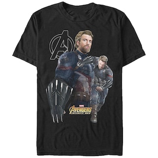 Foto 1 | Foto 1 | Camiseta Rockinstone New Shield Capitán América 180 G/m² - Venta Internacional.