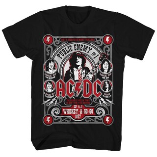 Foto 1 | Foto 1 | Camiseta Rockinstone Ac/dc Public Enemy #1 100% Algodón - Venta Internacional.