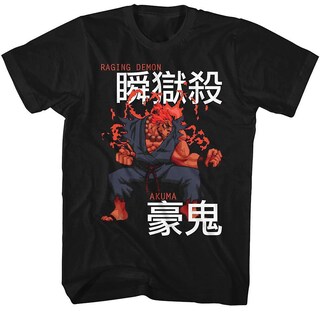 Foto 1 | Foto 1 | Camiseta Rockinstone Street Fighter Akuma 180 G/m², 100% Algodón - Venta Internacional.