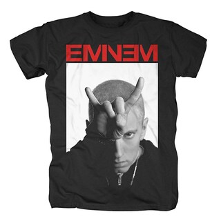 Foto 1 | Foto 1 | Camiseta Rockinstone Eminem Horns 100% Algodón 180 G/m² - Venta Internacional.