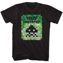 Camiseta Rockinstone Space Invaders Alien Green 180 G/m² - Venta Internacional.