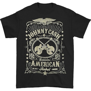 Foto 1 | Foto 1 | Camiseta Rockinstone Johnny Cash Label 180 G/m², 100% Algodón - Venta Internacional.