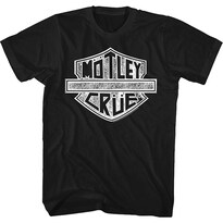 Camiseta Rockinstone Con El Logotipo Desgastado De La Motocicleta Motley Crue - Venta Internacional.
