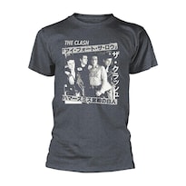 Camiseta Rockinstone The Clash Kanji 100% Algodón - Venta Internacional.