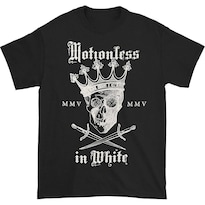 Camiseta Rockinstone Motionless Con Corona Blanca 100% Algodón - Venta Internacional.
